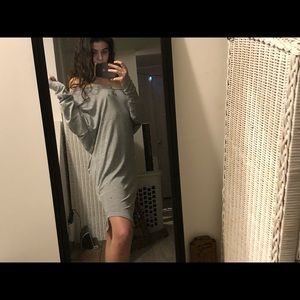 Grey off the shoulder dress from Zaful size small